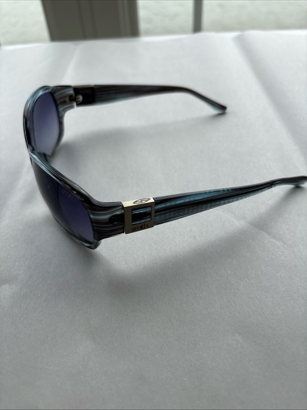 SMITH Translucent skyline Blue-Gray Frame Sunglasses with Blue Lenses